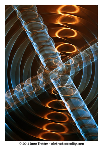 Golden Spirals - Abstract Art by Jane Trotter