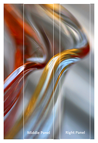 Original Image for the Triptych 'Tulip' - abstract art by Jane Trotter
