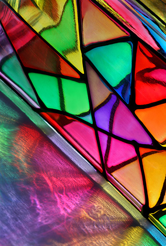 Glass Triangles - abstract art by Jane Trotter