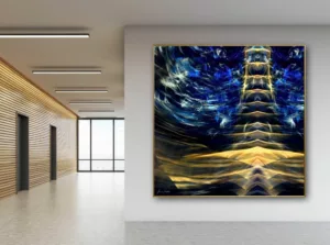 'Electric Pagoda' - Abstract Art by Jane Trotter