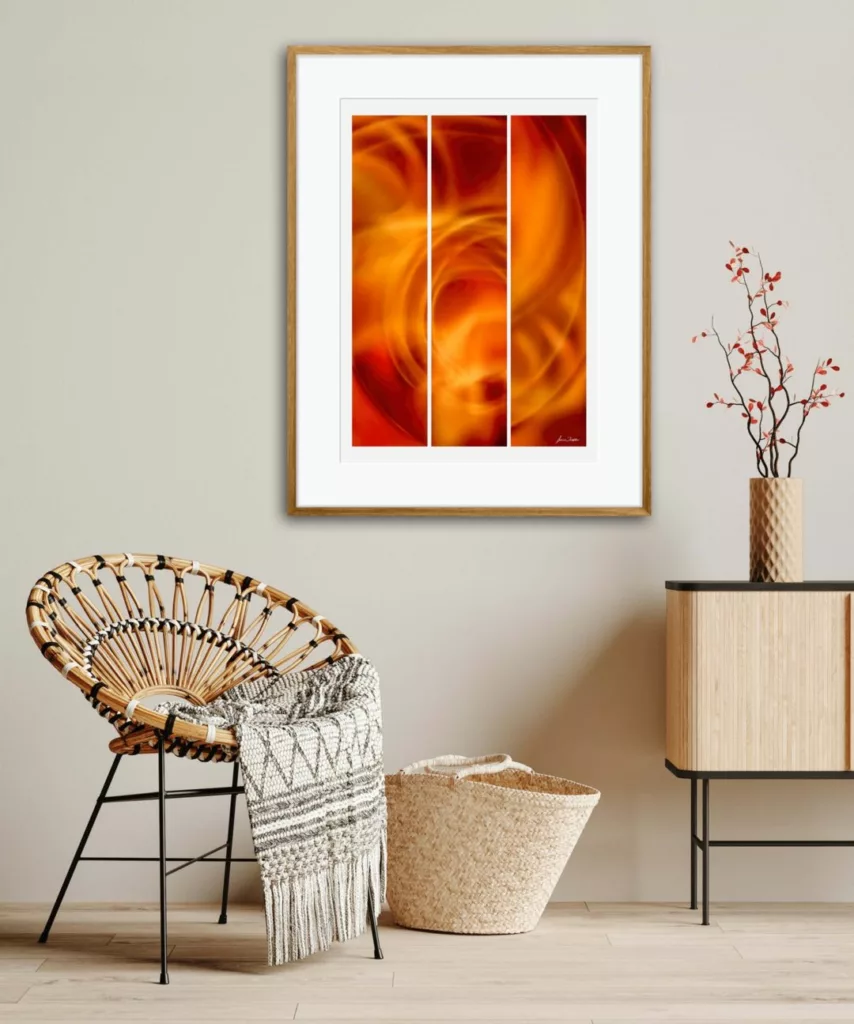 'Solar Flare' (in situ) - Abstract Art by Jane Trotter