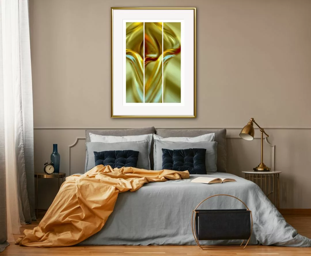 'Tulip' (in situ) - Abstract Art by Jane Trotter