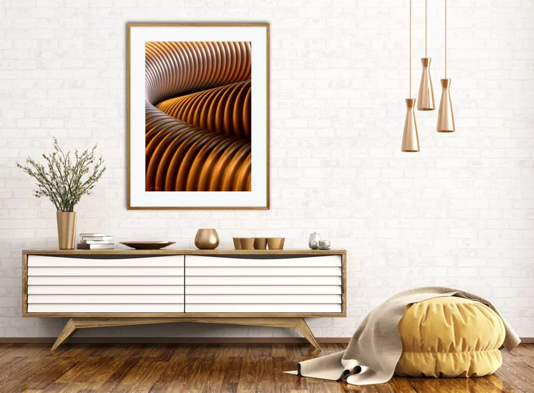 'Encoiled' (in situ) - Abstract Art by Jane Trotter