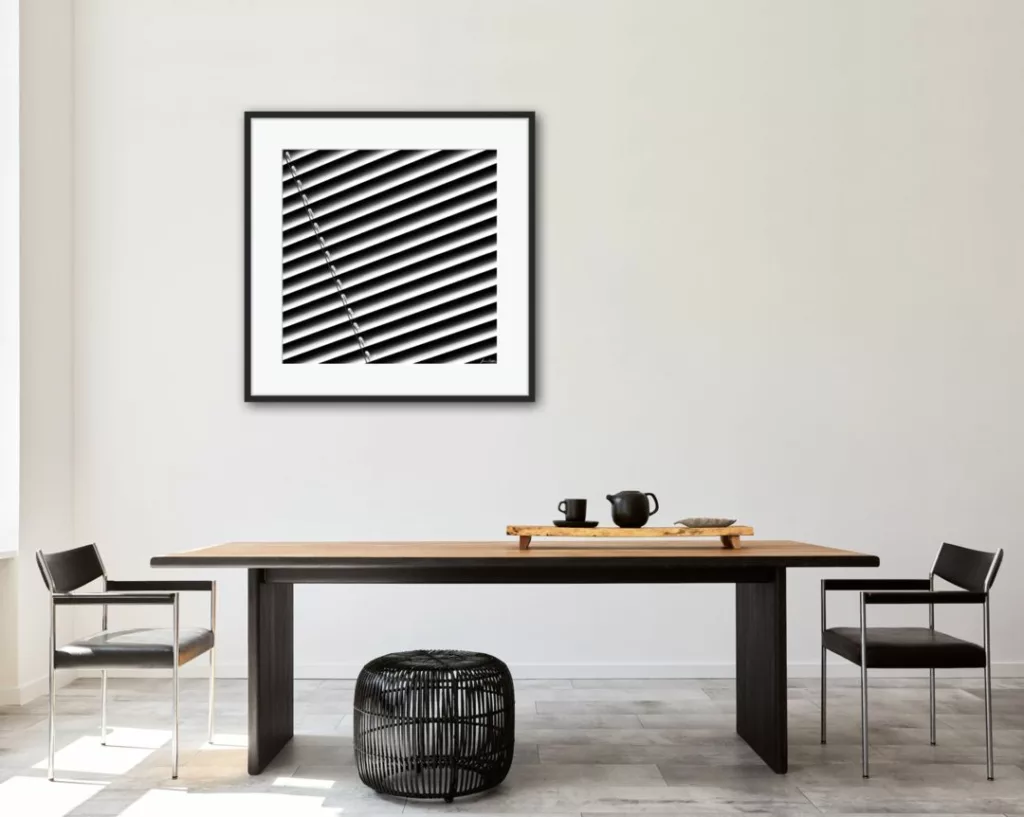'Linear Thought' (in situ) - Abstract Art by Jane Trotter