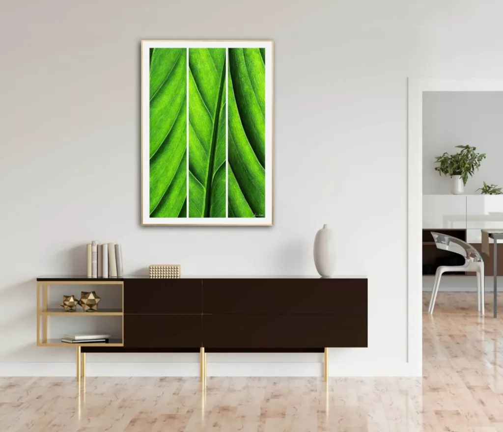 'Leaf Drapery' (in situ) - Abstract Art by Jane Trotter