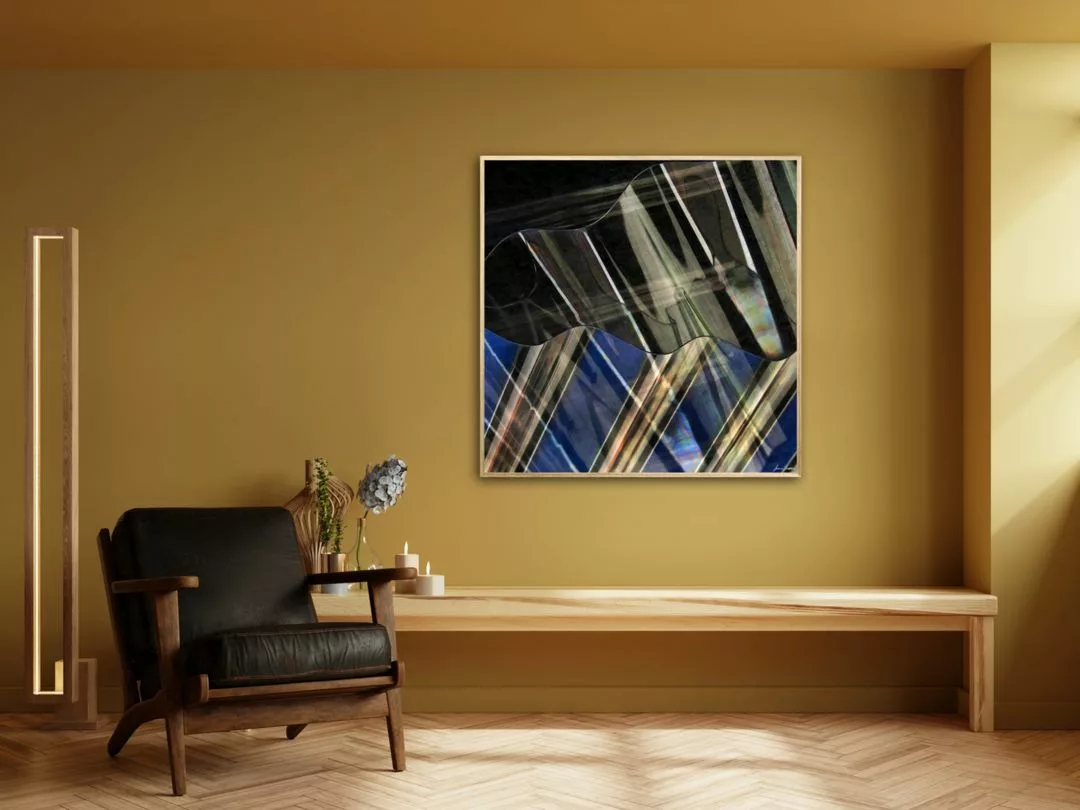 'Corrugation' (in situ) - Abstract Art by Jane Trotter